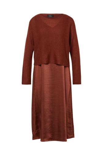 S.OLIVER Midikleid 3700_rot