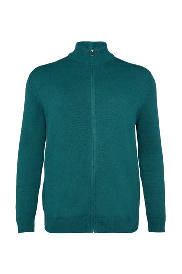 S.OLIVER Strickjacke 67W0_petrol
