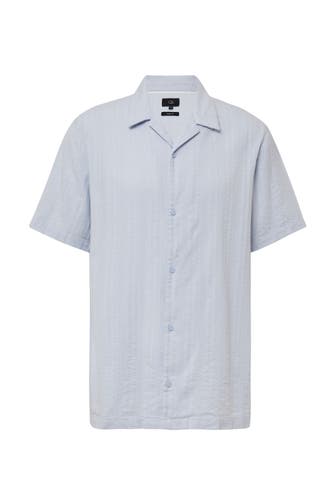 QS BY S.OLIVER Kurzarmhemd 5022_blassblau Regular Fit