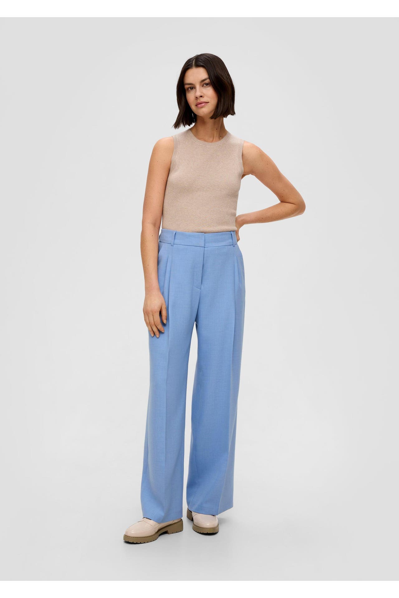 S.OLIVER Stoffhose 53W0_himmelblau Tapered, Bild 1