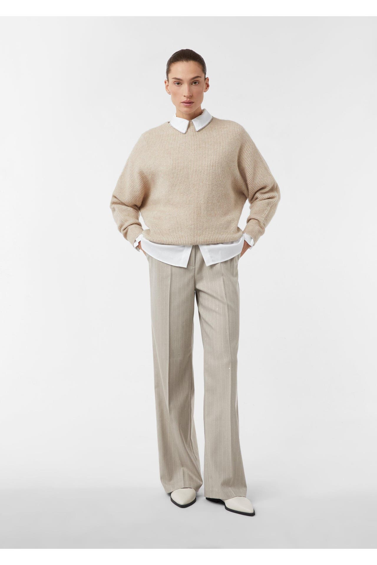 COMMA, Stoffhose 93G6_beige Tapered, Bild 1