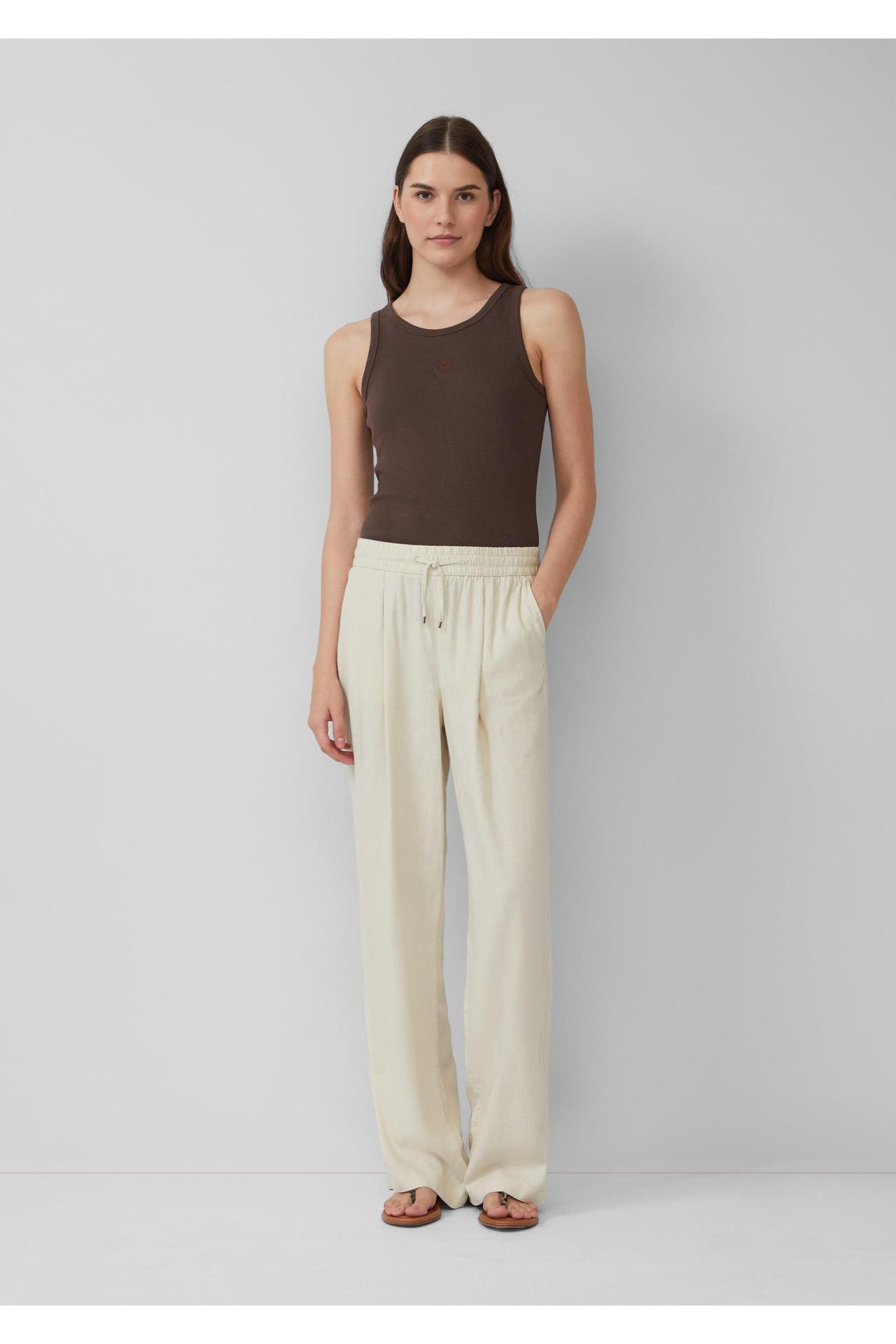 S.OLIVER Stoffhose 0750_natur Tapered, Bild 1