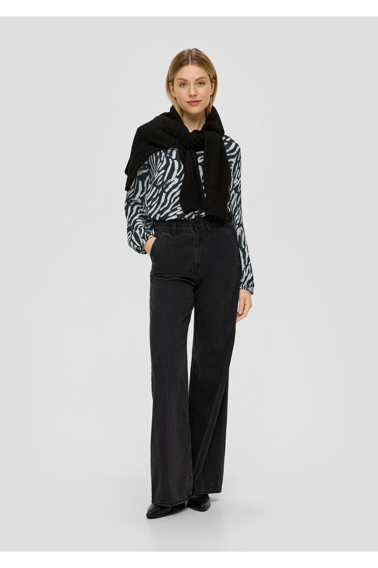 S.OLIVER Casual-Bluse 99A4_schwarz, Bild 1