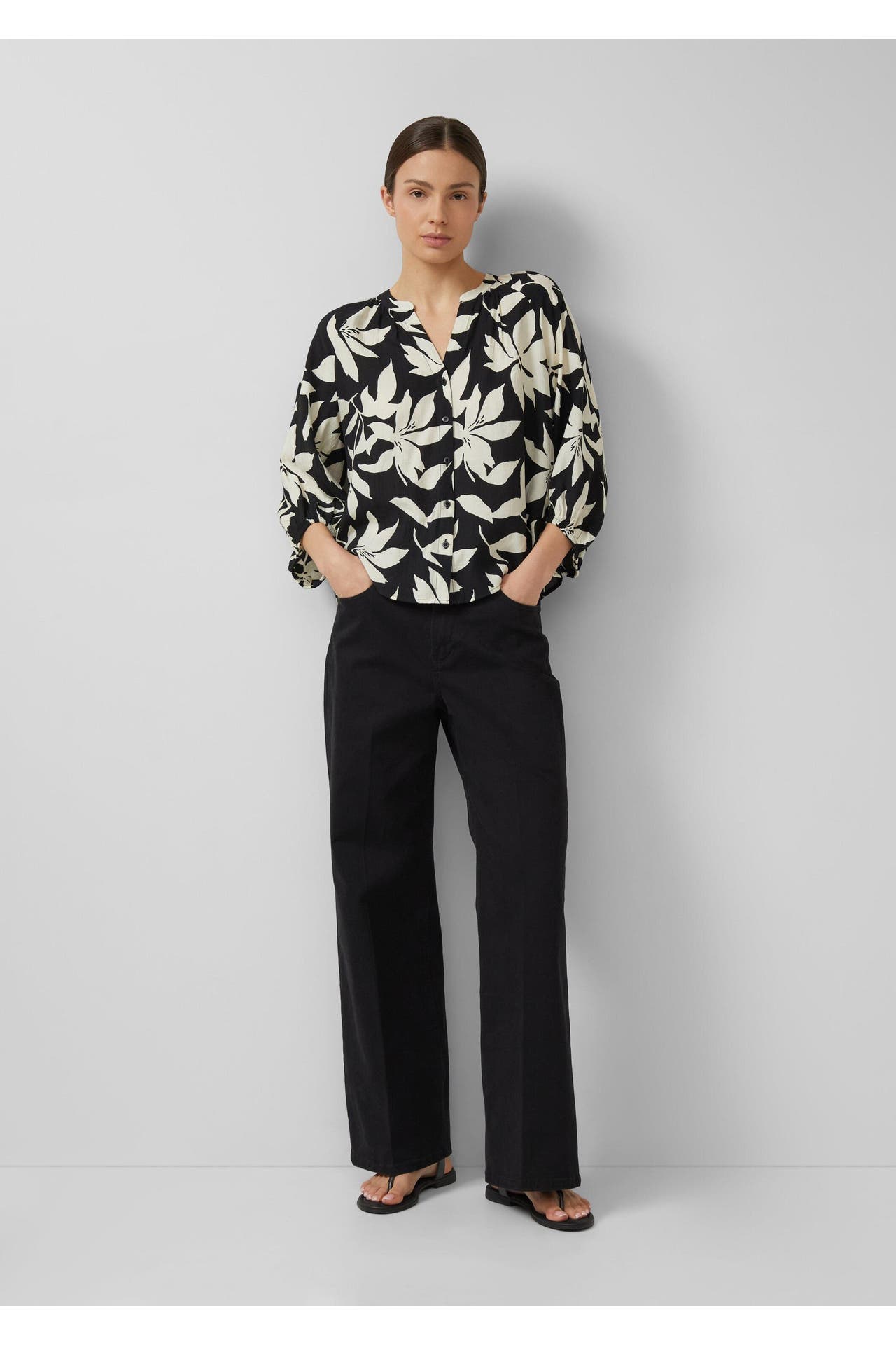 S.OLIVER Casual-Bluse 99A2_schwarz, Bild 1