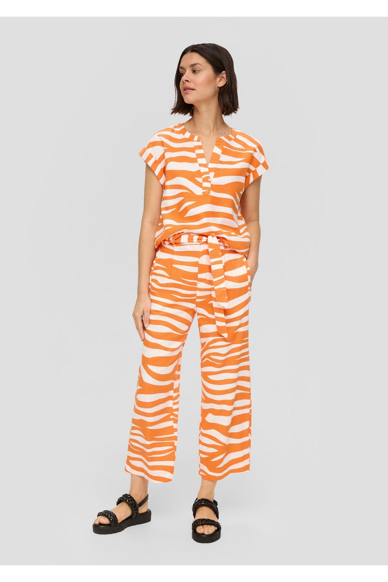 S.OLIVER Stoffhose 23A0_orange Tapered, Bild 1