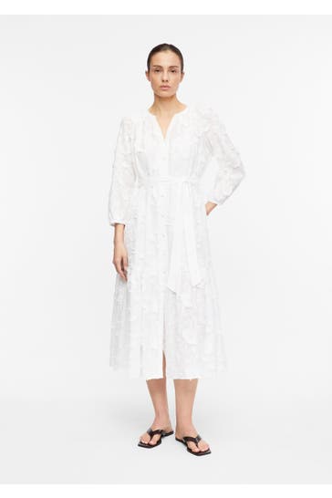 COMMA, Maxikleid 0100_weiß