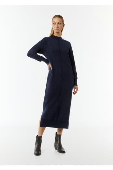 COMMA, Maxikleid 5839_tiefblau