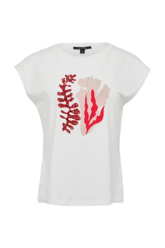 COMMA, T-Shirt 01E1_weiß