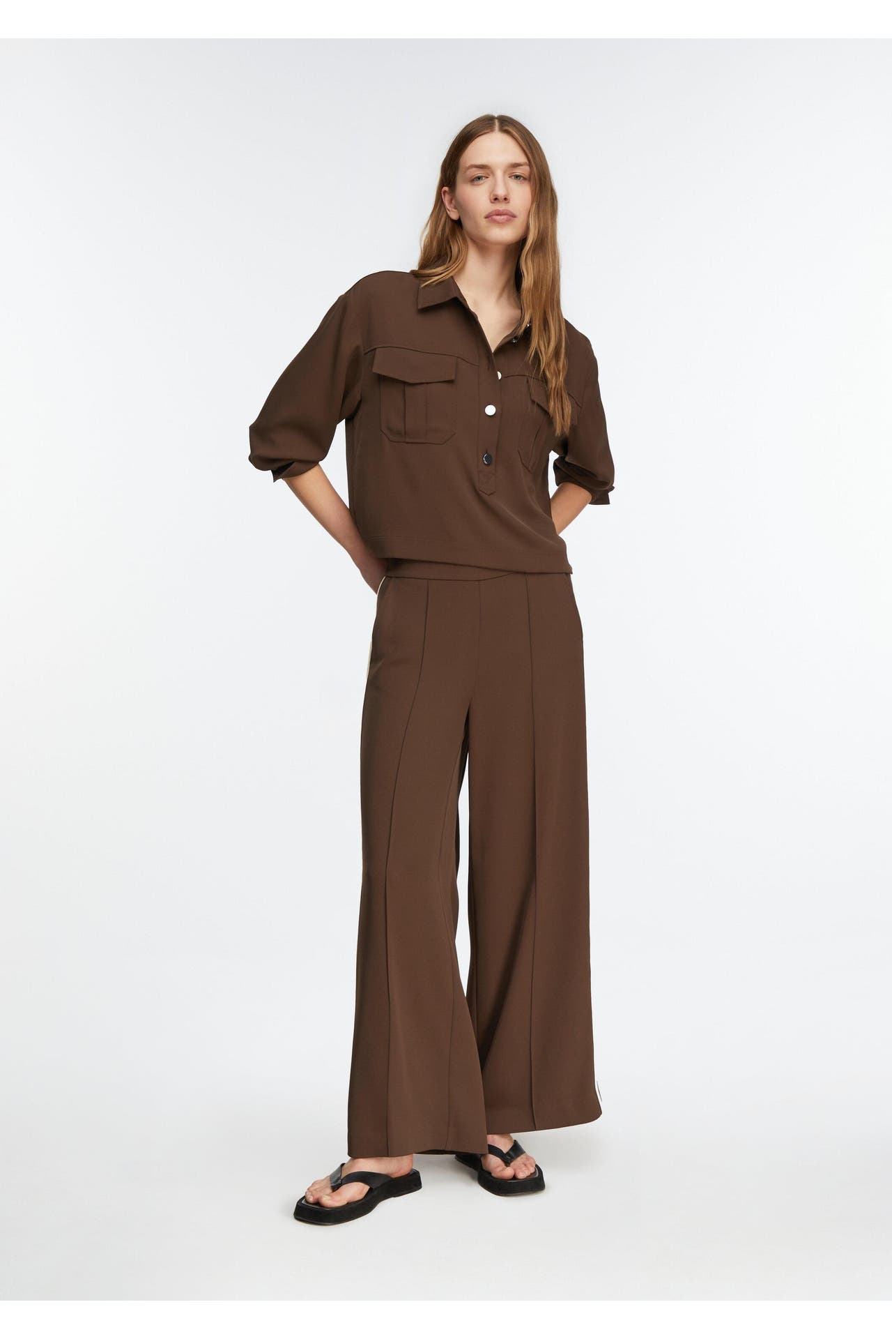 COMMA, Casual-Bluse 8943_dunkelbraun, Bild 1