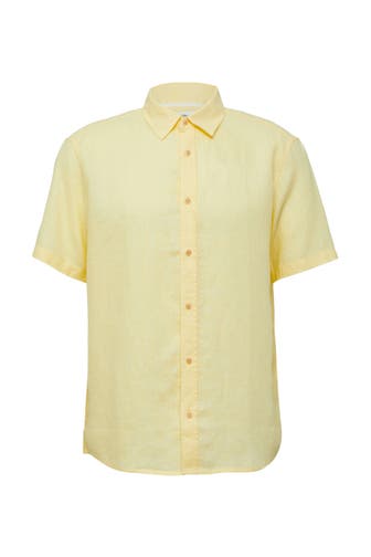 S.OLIVER Kurzarmhemd 1210_hellgelb Regular Fit