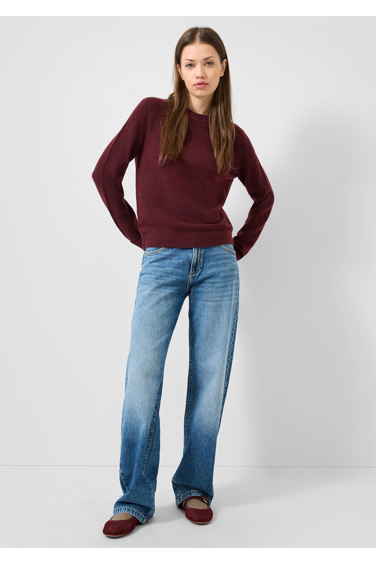 QS BY S.OLIVER Pullover 39W0_bordeaux, Bild 1