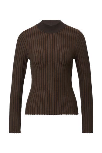 COMMA, Pullover 89X8_dunkelbraun