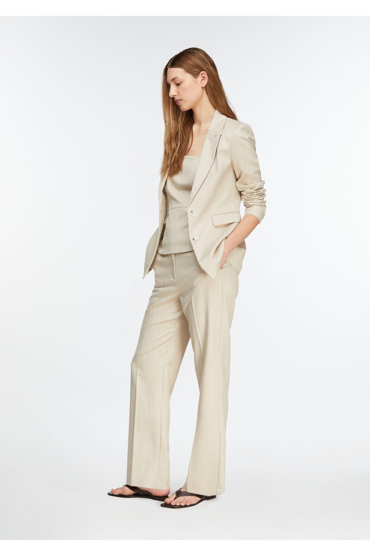 COMMA, Stoffhose 93W9_helles beige Tapered, Bild 1