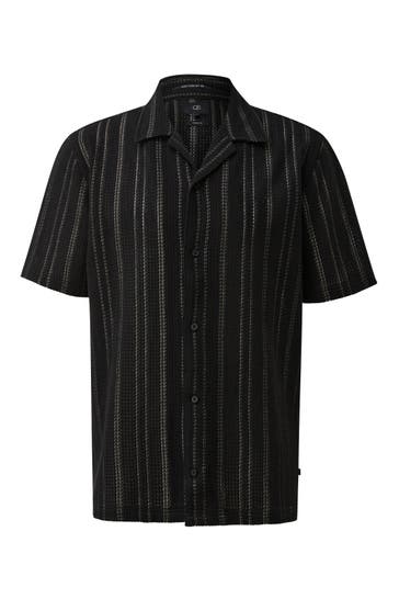 QS BY S.OLIVER Kurzarmhemd 99G0_schwarz Regular Fit