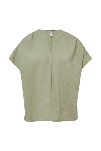 QS BY S.OLIVER Blusenshirt 7297_helles olivgrün