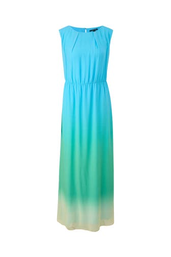 COMMA, Maxikleid 62D6_türkisblau