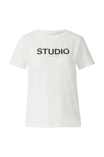 COMMA, T-Shirt 01E9_weiß