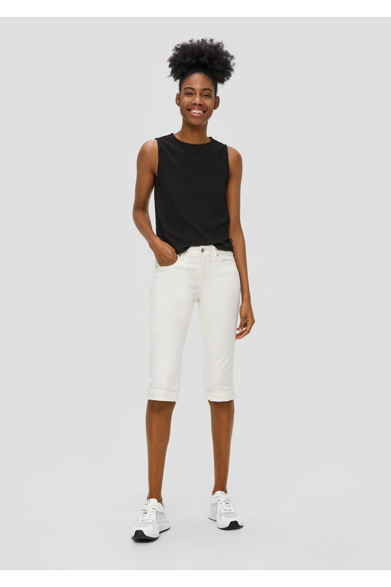 QS BY S.OLIVER Jeans CATIE 0200_ecru Tapered, Bild 1