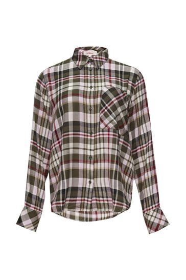 S.OLIVER Casual-Bluse 79N0_olivgrün