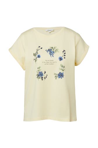 S.OLIVER T-Shirt 10D2_hellgelb