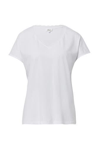 S.OLIVER T-Shirt 0100_weiß
