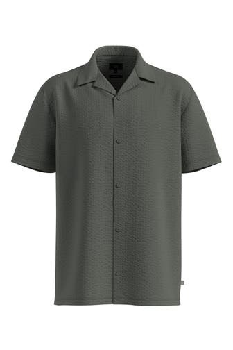 QS BY S.OLIVER Kurzarmhemd 9711_grau Loose Fit