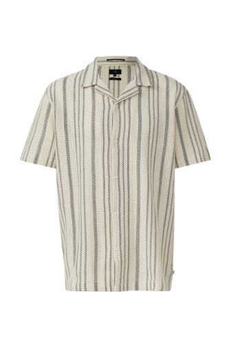 QS BY S.OLIVER Kurzarmhemd 10G0_creme Regular Fit