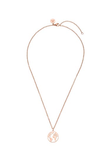 PURELEI Kette World Map Rosegold