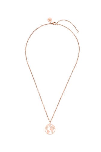 PURELEI Kette World Map Rosegold