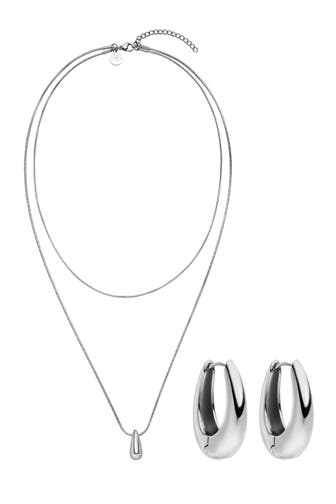 PURELEI Schmuckset Dewdrop Silber