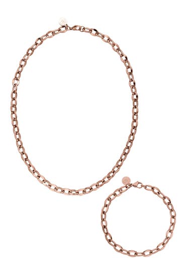PURELEI Schmuckset Flowing Rosegold