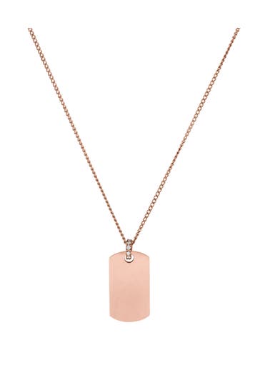 PURELEI Kette Plate Rosegold