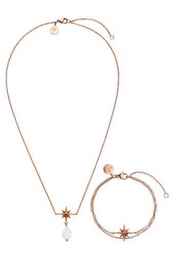 PURELEI Schmuckset Windrose Rosegold