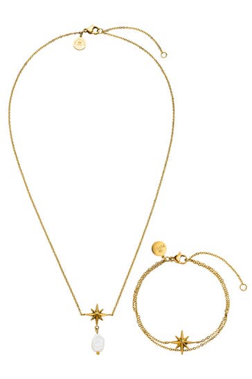 PURELEI Schmuckset Windrose Gold
