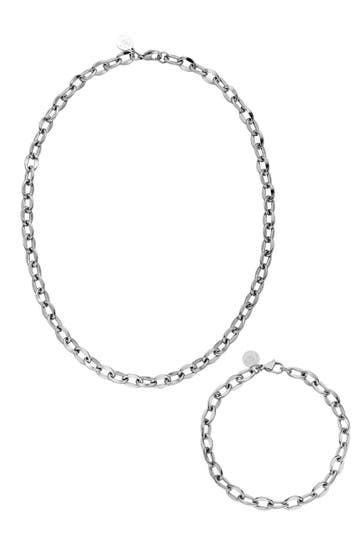 PURELEI Schmuckset Flowing Silber