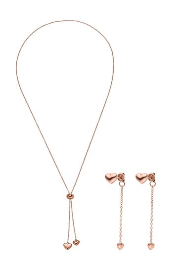 PURELEI Schmuckset Radiant Love Rosegold