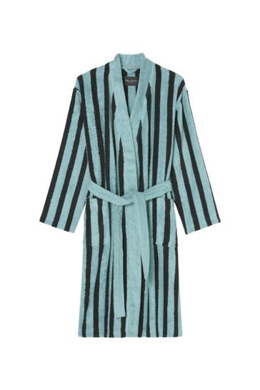 MARC O'POLO Bademantel Heritage Men Aquamarine