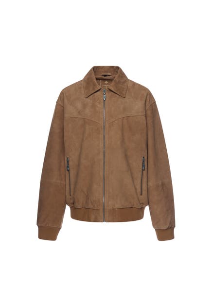 DREIMASTER Lederjacke camel