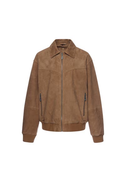 DREIMASTER Lederjacke camel