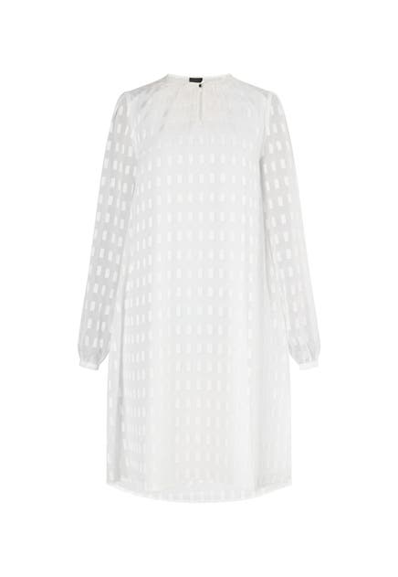 DREIMASTER Kleid Wollweiss