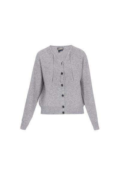 DREIMASTER Strickjacke grey melange