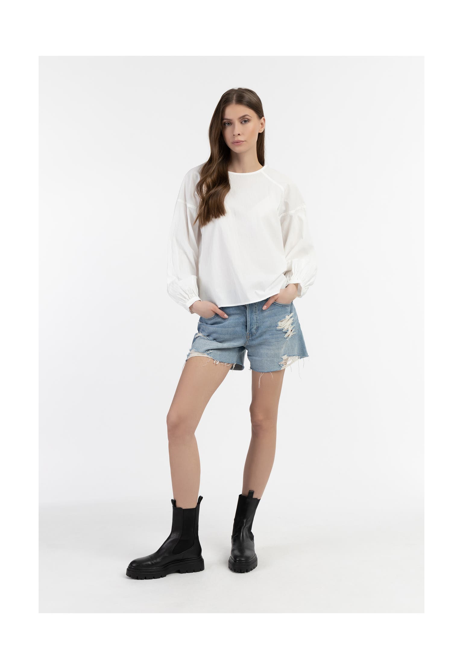DREIMASTER Casual-Bluse Wollweiss, Bild 1