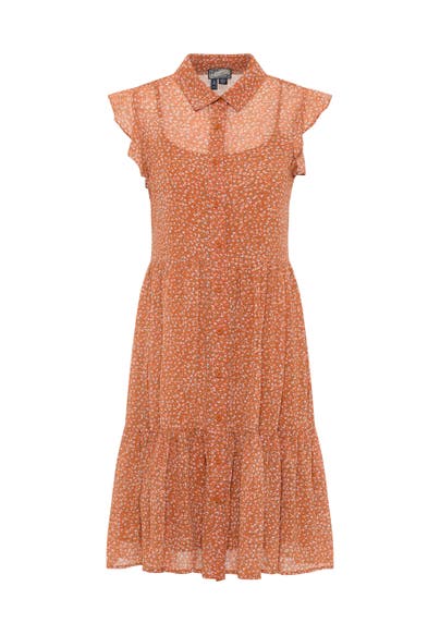 DREIMASTER Casual-Kleid Orange Mehrfarbig