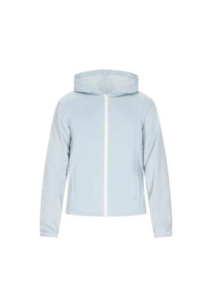 DREIMASTER Blouson Blasses Türkis Weiss