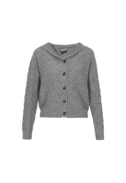 DREIMASTER Strickjacke grey melange