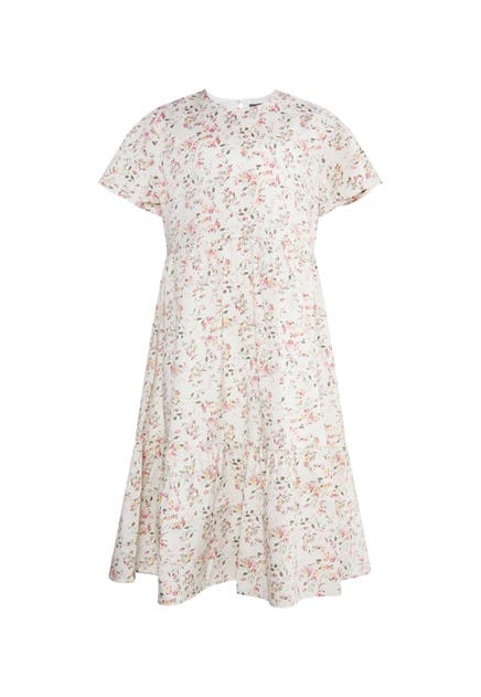 DREIMASTER Kleid Wollweiss  Blume