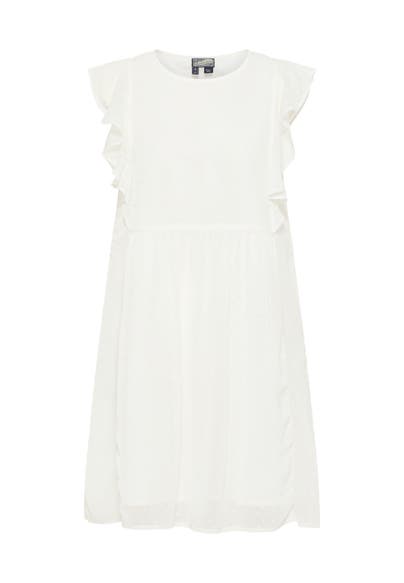 DREIMASTER Casual-Kleid WOLLWEISS