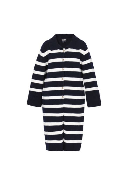 DREIMASTER Strickjacke dark navy offwhite
