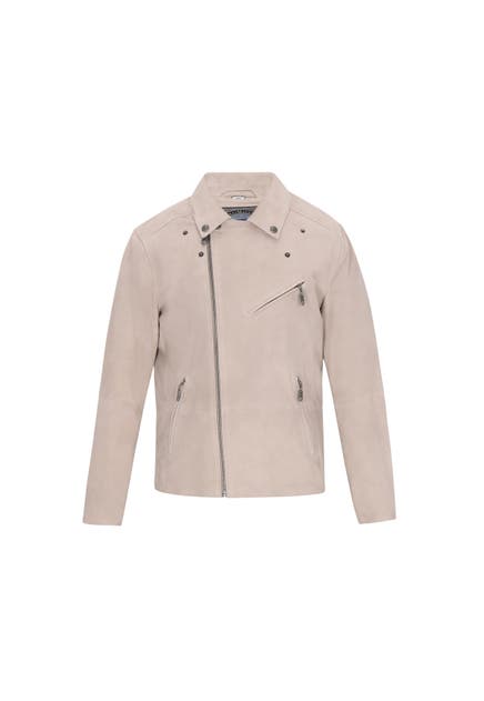 DREIMASTER Lederjacke stone