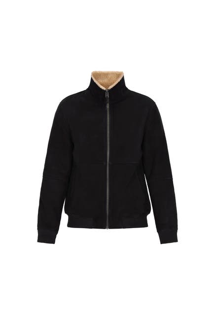 DREIMASTER Lederjacke black